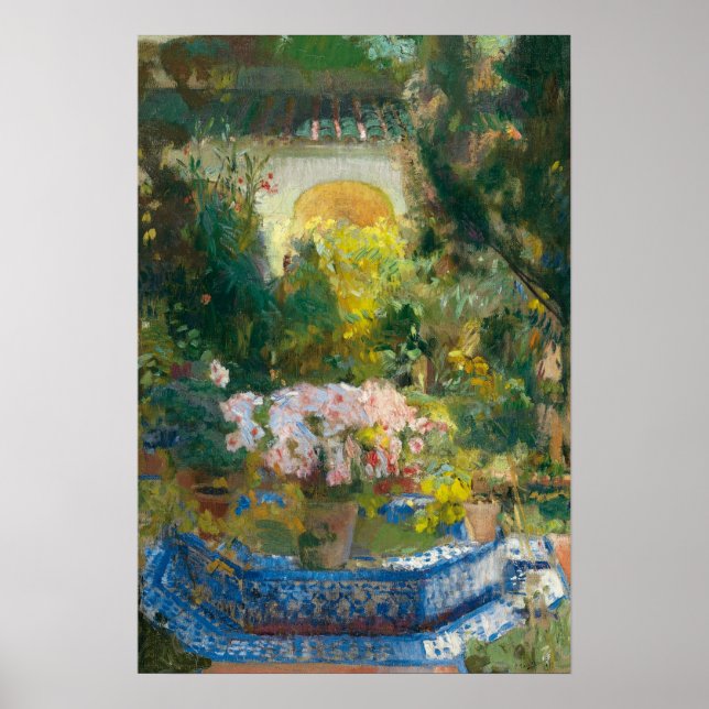 Poster Sorolla - Cour de la maison (Devant)