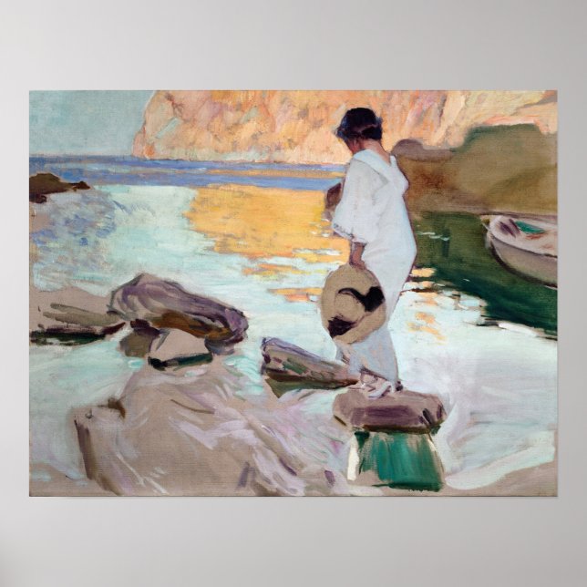 Poster Sorolla - Elena À Cala De San Vicente (Devant)