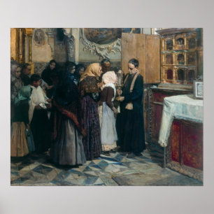 Poster Sorolla - Embrassant la relique