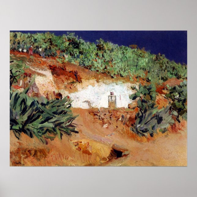 Poster Sorolla - La Casa De Los Gitanos En El Sacromonte (Devant)