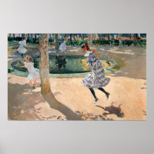 Poster Sorolla - La corde à sauter
