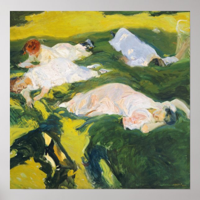 Poster Sorolla - La sieste (Devant)