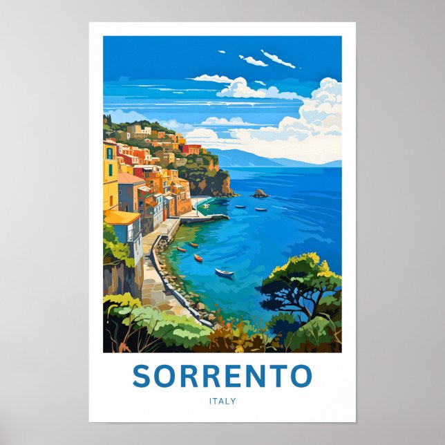 Poster Sorrente Italie Imprimer Voyage (Devant)