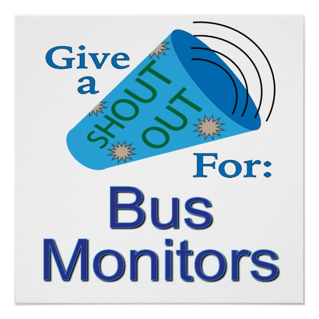 Poster Sortez pour les moniteurs de bus (Devant)