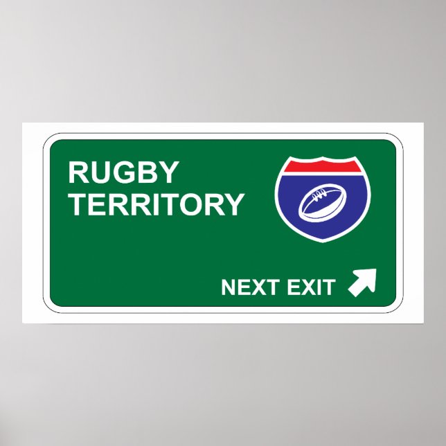 Poster Sortie suivante du rugby (Devant)