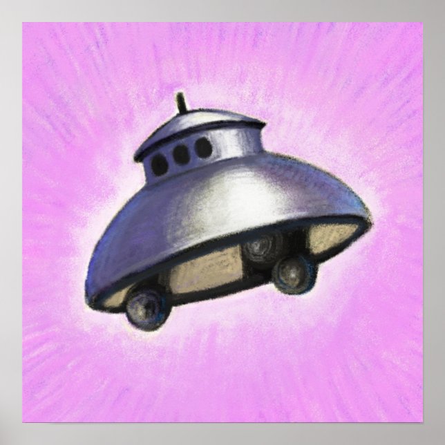 Poster Soucoupe volante (Devant)