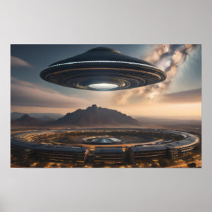 Poster Soucoupe volante UFO