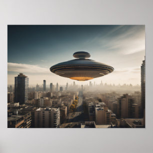 Poster Soucoupe volante UFO