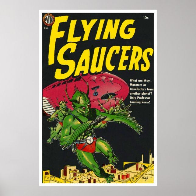 Poster Soucoupes volantes #1 (1950) (Devant)