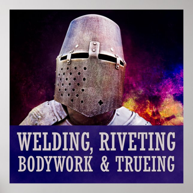 Poster Soudage, Riveting Bodywork & Trueing (Devant)