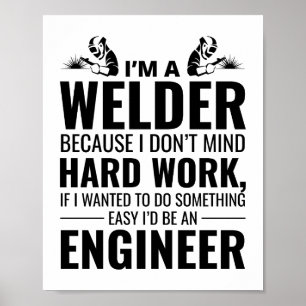 Poster Souder soudure soudure métal ferronnier