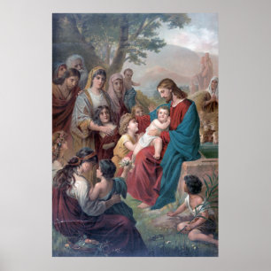 Poster Souffrir de petits enfants à venir vers moi (1892)