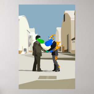 Poster Souhait vous étiez hippopotame