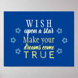 Poster Souhaitez une étoile