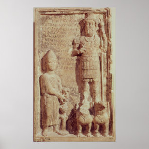 Poster Soulagement dépeignant Aphlad, un dieu de village