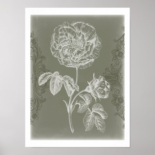 Poster Soulagement floral I (Devant)
