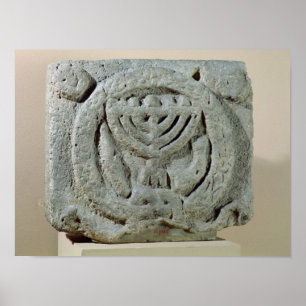 Poster Soulagement représentant une menorah