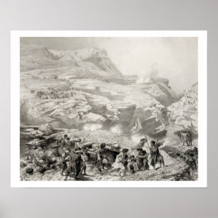 Poster Soulak Pass at Akhati, Daghestan, plate 61 from a 