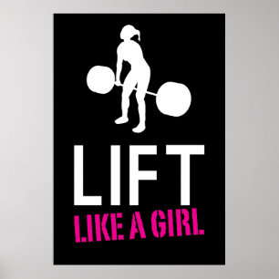 Poster Soulevez comme une fille - inspiration