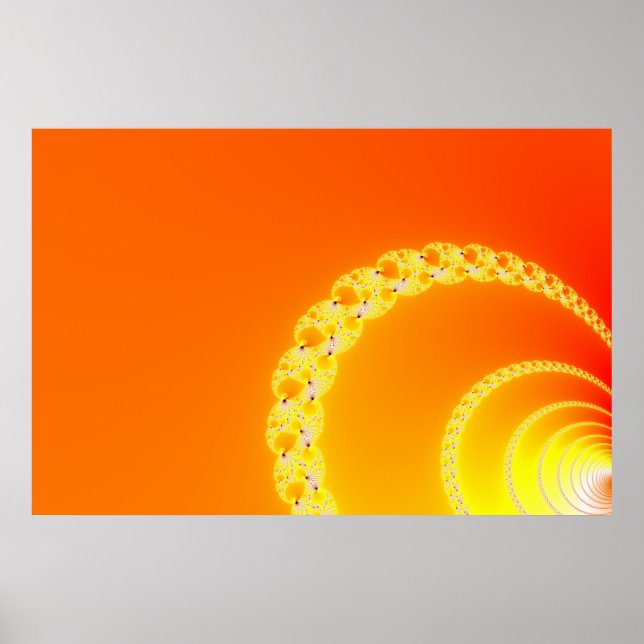 Poster Sound Waves Fractal Art (Devant)