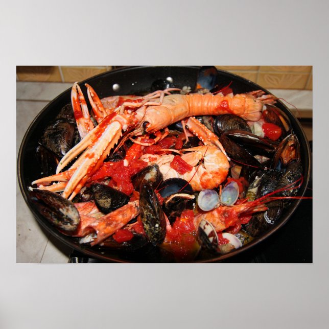 Poster Soupe de fruits de mer (Devant)