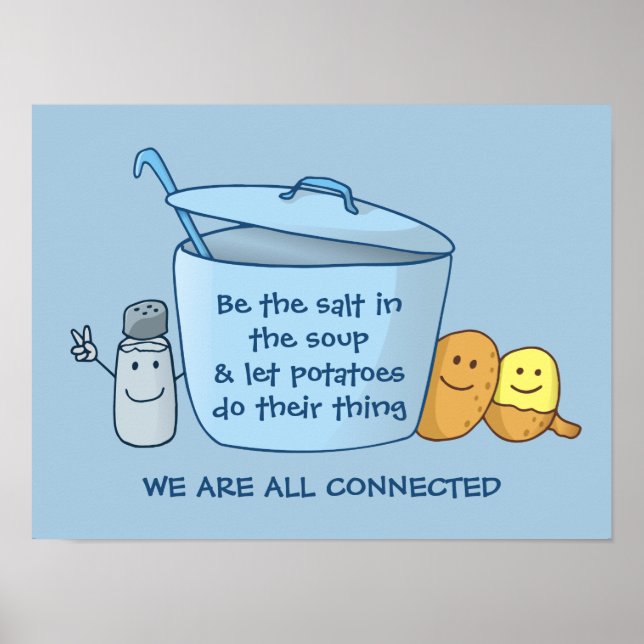 Poster Soupe de pommes de terre salées (Devant)