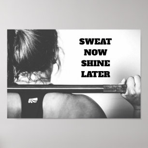 Poster Soupe d'entraînement de gym motivationnelle Mainte