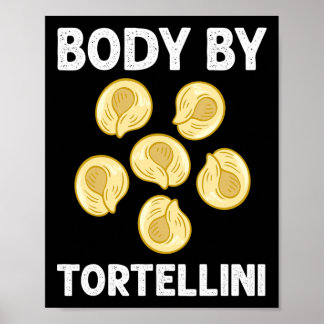 Poster Soupe Tortellini Salade de fromage Pâtes au poulet