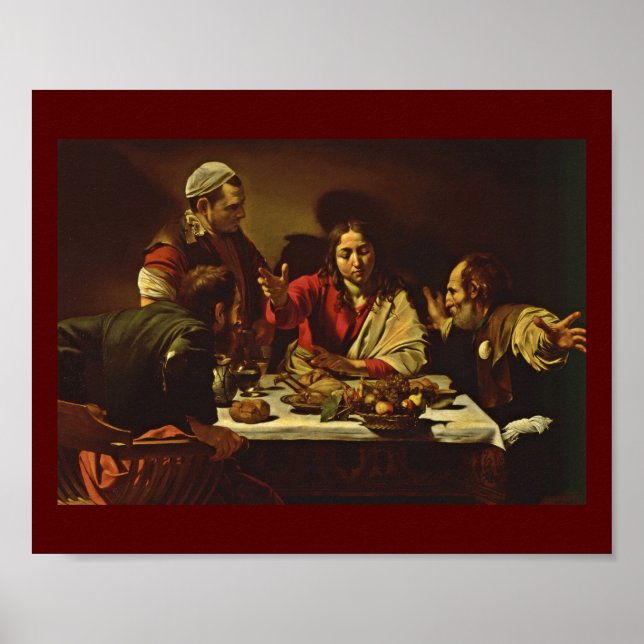 Poster Souper à Emmaüs avec des amis (Devant)
