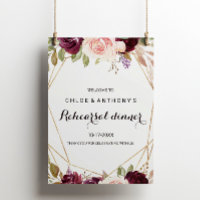 Souper de répétition de la florale géométrique or