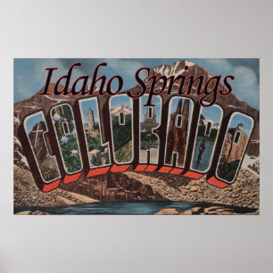 Poster Sources Idaho, Colorado - Grandes Lettres