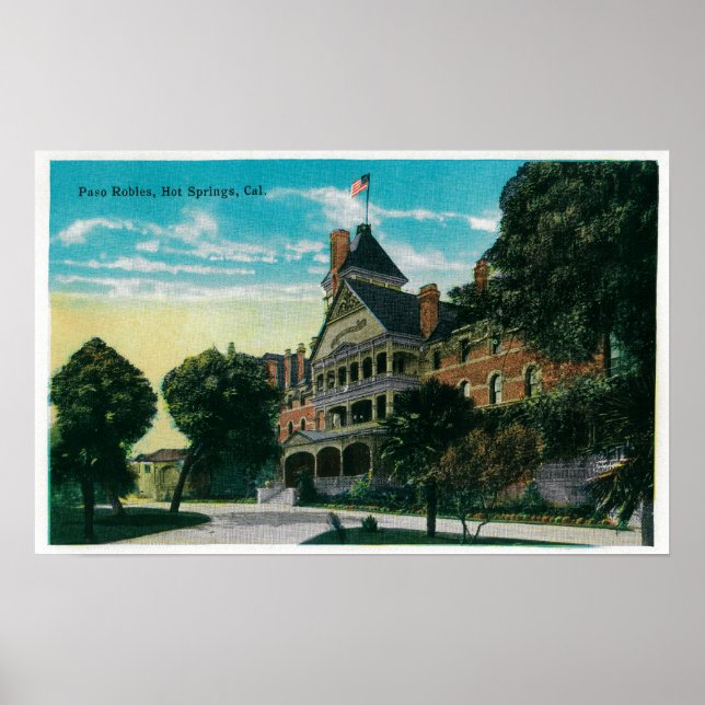 Poster Sources thermales en Robles Paso, CAPaso Robles, C (Devant)