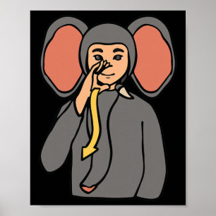 Poster Sourds sourds à la main Asl Sensibilisation à la p