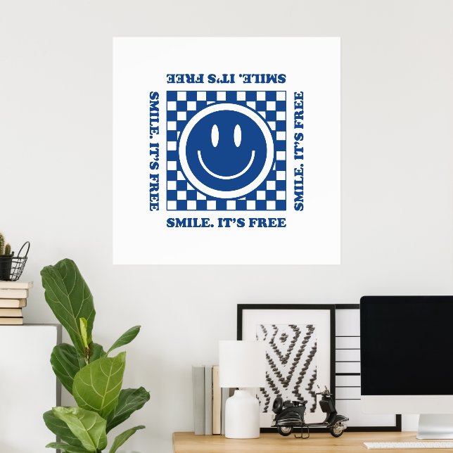 Poster Sourire (Bureau à domicile)