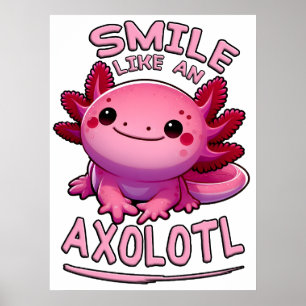 Poster Sourire comme un Axolotl