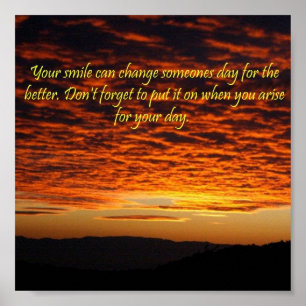 Poster Sourire du matin