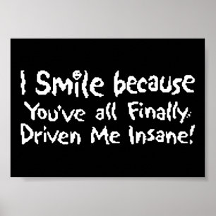 Poster Sourire fou