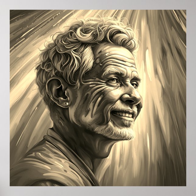 Poster Sourire profond (Devant)
