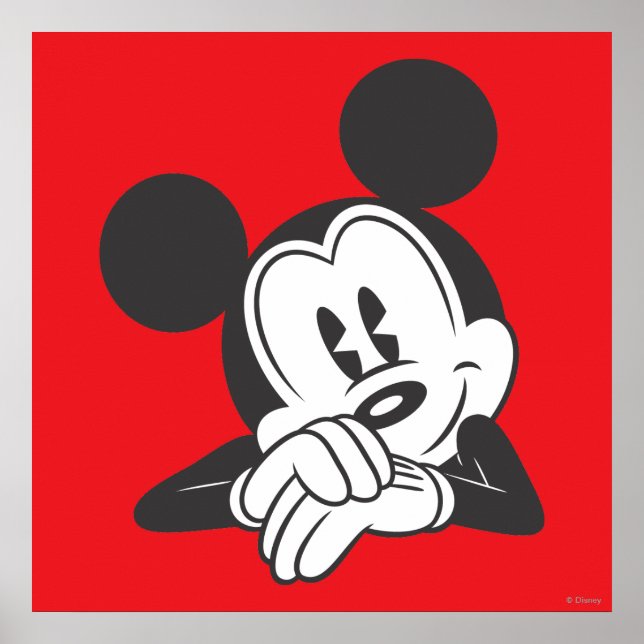 Poster Souris classique Mickey | Portrait mou (Devant)