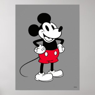 Poster Souris classique Mickey   Une Véritable Origine