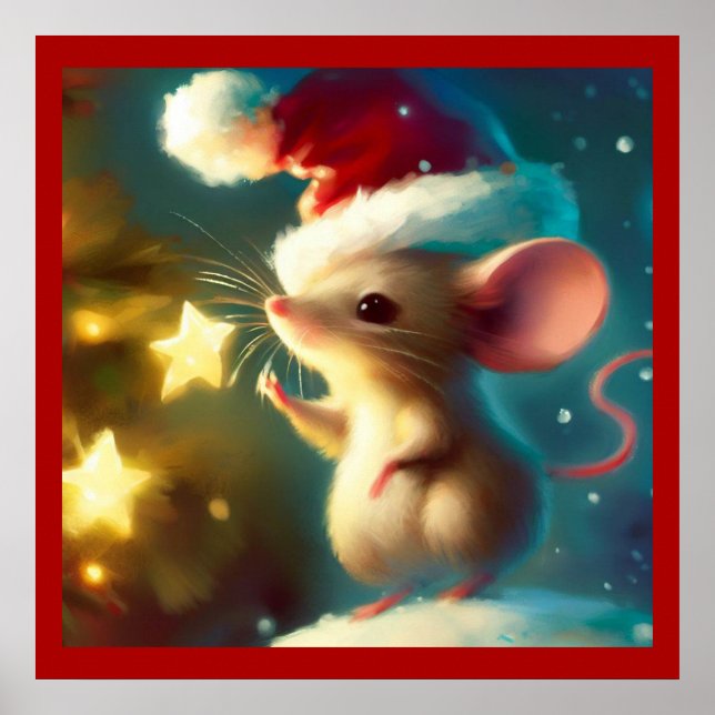 Poster Souris de Noël 1 (Devant)