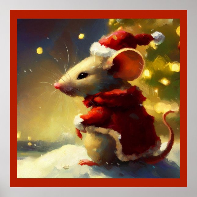 Poster Souris de Noël 4 (Devant)