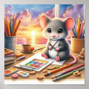 Poster Souris Douce
