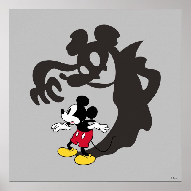 Poster Souris éffrayant Halloween Mickey (Devant)