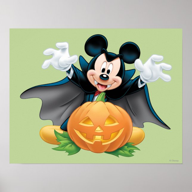 Poster Souris Mickey Halloween 1 (Devant)