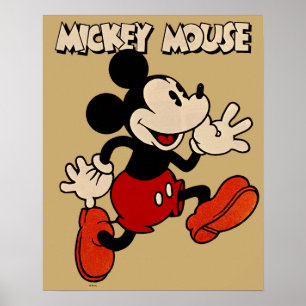 Poster Souris Mickey vintage