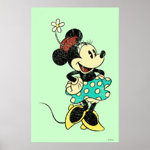 Poster Souris Minnie Classique Vintage