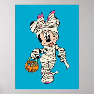 Poster Souris Minnie Halloween Mummy