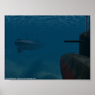 Poster Sous-bataille 2ème guerre mondiale