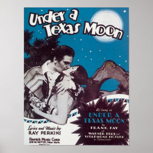 Poster Sous La Couverture Du Livre Songbook Texas Moon